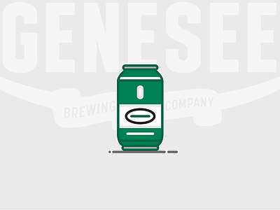Beer Can #5: Genesee Cream Ale ale beer beer can bottle cream ale genesee illustration lager new york