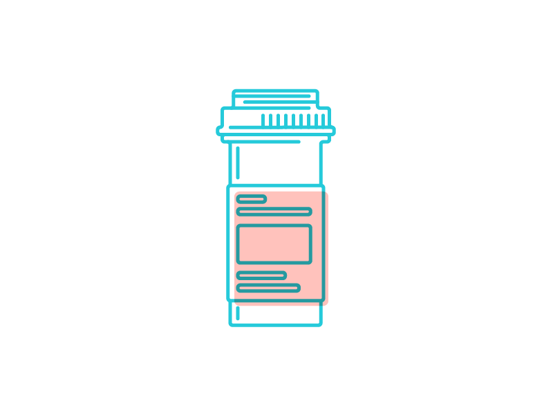 Prescription Bottle prescription sprain medicine medical illustration hospital health crutches pills bottle