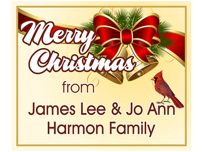 Harmon Family Christmas coreldraw graphic design printed vinyl