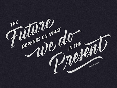 The Future caligraphy handlettering lettering typography