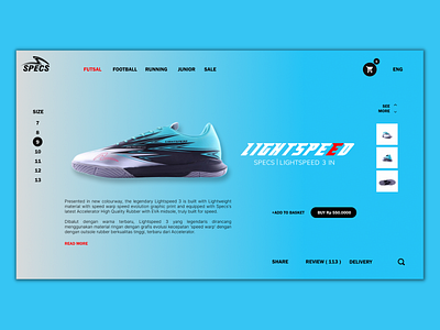 SPECS WEBSITE MOCKUP