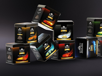 Beta Tea / Black Tea Packaging Design branding clean graphics logo minimal package package design typography
