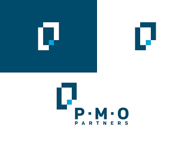 Pmo Partners branding clean graphics identity logo logotype simple typography