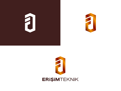 Erisim Teknik branding clean graphics identity logo logotype simple typography