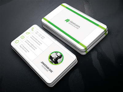 Clean Business Card business card card clean company corporate minimalist personal photo professional