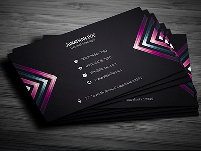 Creative Business Card black business business card card creative dark music stylish