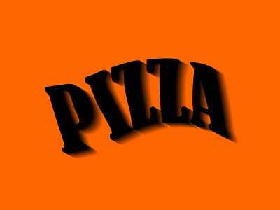 PIZZA design graphic design illustration pizza typography vector