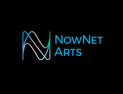 Logo design for NowNet Arts art technology arts and culture brand mark branding graphic design internet technology live music logo logotype music industry music technology neon performing arts tech start up visual identity