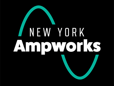 New York Ampworks Logo Design arts and culture brand mark brand strategy branding design electric guitar electronics industry graphic design guitar amplifier logo logo design logotype music industry musical instrument industry rock music small business branding small business marketing visual identity