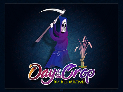 Day of the Crop adventure cartoon day of the dead dia de los muertos fan art grim fandango grim reaper illustration illustrations lucasarts tribute