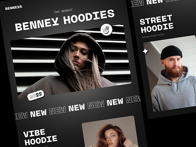 Benney Hoodies 2022 clothes concept ecommerce header hoodie hoodies interface new shop skater sticker store street swag ui urban ux webshop website