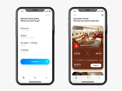 Business-class flights booking (concept) app booking flat flights ticket app ui ux