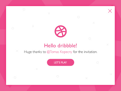 Hello dribbble! Let's play. debuts design dribbble first thanks ui