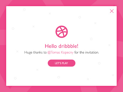 Hello dribbble! Let's play.