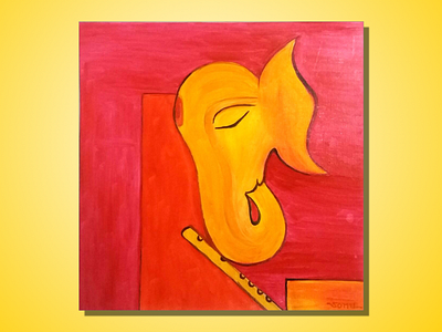 Shree Ganesh Ji - Oil Painting