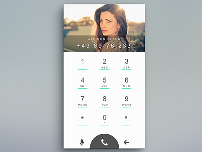 Daily UI Day003 Dial Pad android dailyui design dialpad ios mobile ui