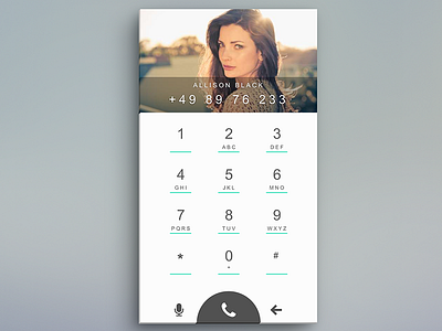 Daily UI Day003 Dial Pad