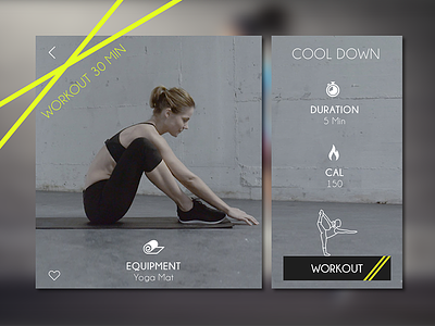 Daily UI Day008 Fitness Card dailyui design fitness ui ux web