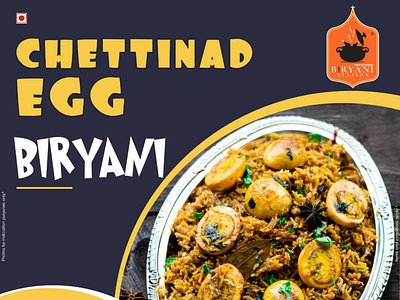 Chittinad Egg Biryani |  Biryani franchise in India