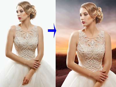 Professional Photo retouch background change Photo In Photoshop animation branding graphic design logo motion graphics