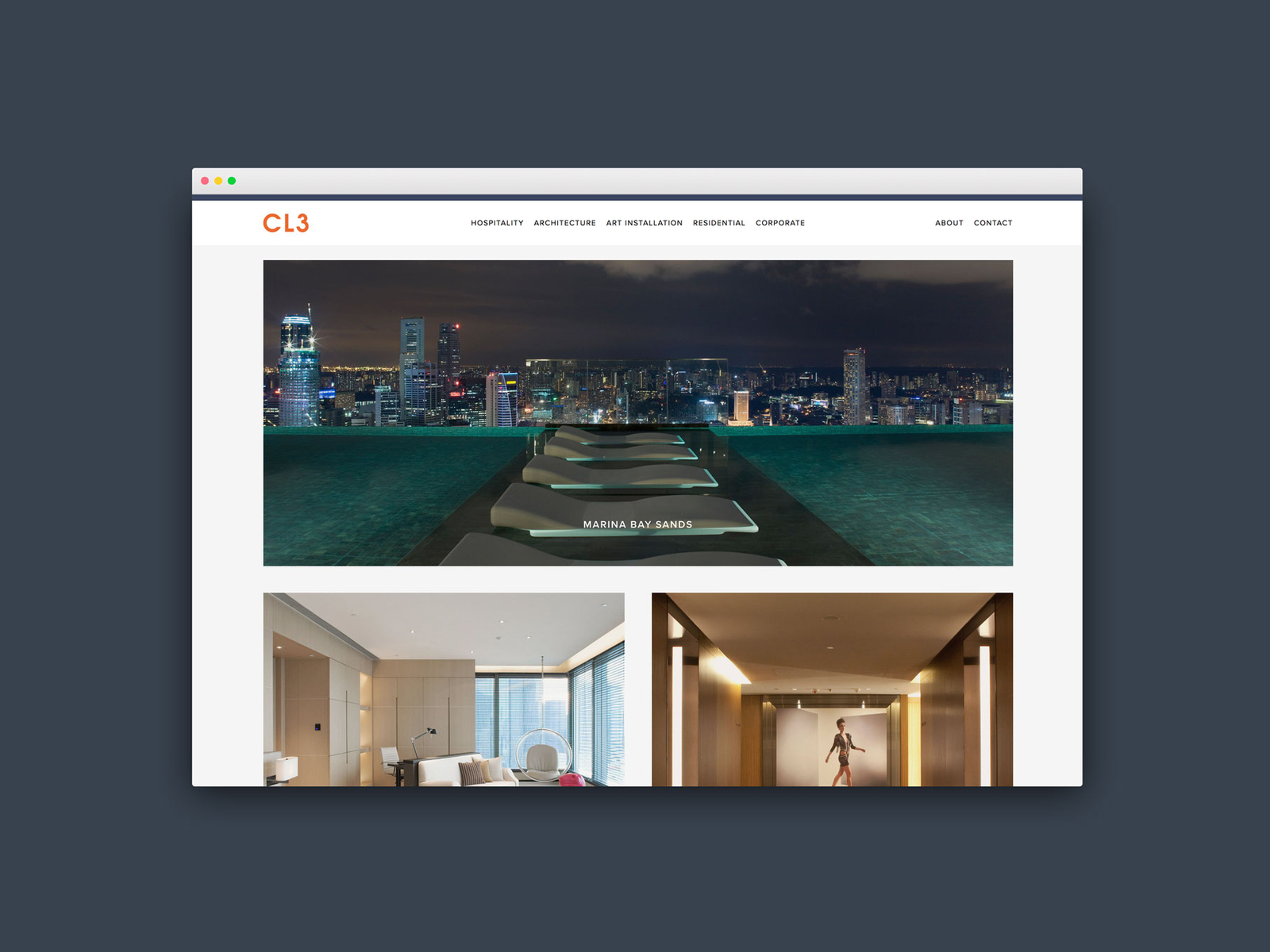 CL3 Architects, Hong Kong (Web Design, Social Media) by MR LUSTIN on