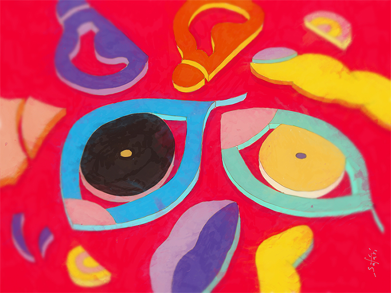 Fragments II plain eye surreal tablet drawing painting illustration photoshop