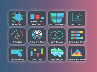 Graphs and Charts icons