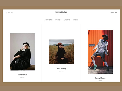 Crop - Photography Website Templates