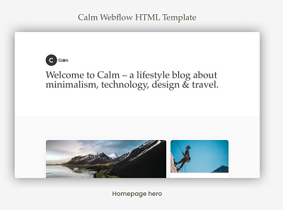 Calm - Lifestyle blogs article blog blogging branding calm clean cream lifestyle minimalist modern news responsive simple ui white wordpress