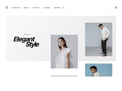 Ell - Fashion E-commerce Shop branding business clean ecommerce fashion graphic design lifestyle minimalist modern responsive shop small business store style white wordpress