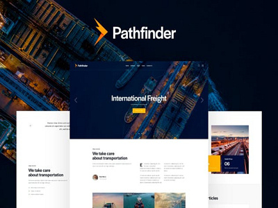 PATHFINDER - Transportion Website branding responsive wordpress