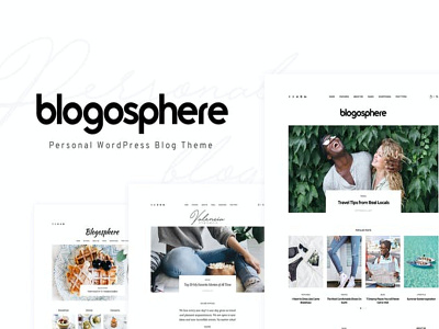 Blogosphere - Blog Website branding modern simple wordpress