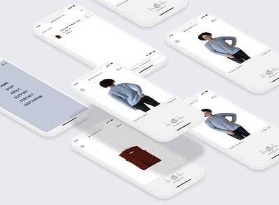 Personal e-commerce website branding figma minimalist ui