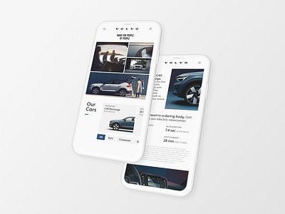 Concept: Volvo App app cars clean concept mobile volvo