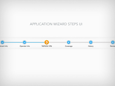 UI Step Process process bar steps ui ui design user interface design