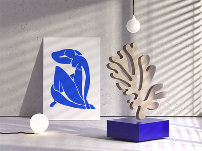 Henri Matisse: The Cut-Outs 3d animation art houdini illustration light loop matisse morph morphing motion render shadows