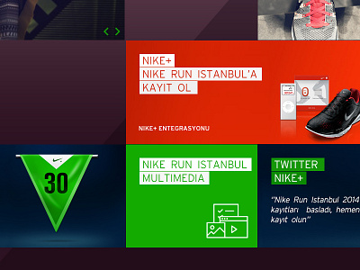 Nike Run Istanbul design nike run web