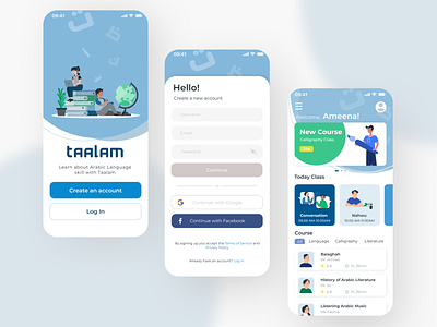 Sign Up - Daily UI #001 app design graphic design mobile design sign up study app ui ui design ui mobile ux ux design