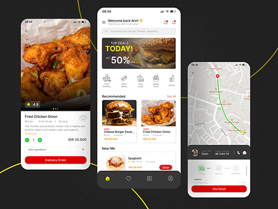 Food Delivery App app design food app food delivery app graphic design mobile design ui ui design ui ux ui ux design user interface