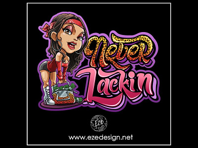 Never Lackin Logo Design