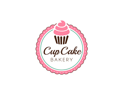 Cup Cake Logo app branding cake logo cap cake design food logo graphic design illustration logo typography vector