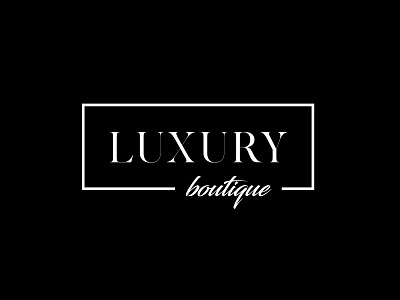 Luxury Logo app black branding design graphic design illustration logo luxury luxury logo typography ux vector white