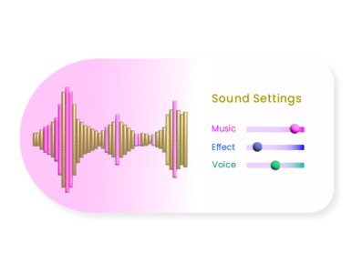 Sound settings #DailyUI 007 app branding design graphic design illustration logo typography ui ux vector