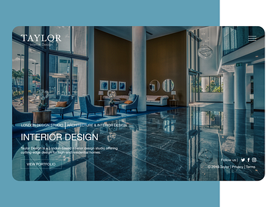 Interior Design Studio Concept | Homepage