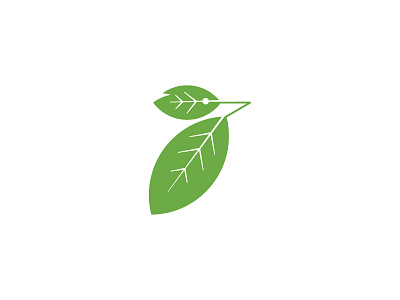 Remedius brand green herbal icon leaf logo natural pharmacy woodpecker