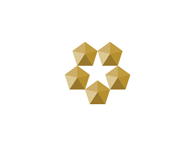 Magic No5 5 five gold luxury magic number pentagons smart star triangles