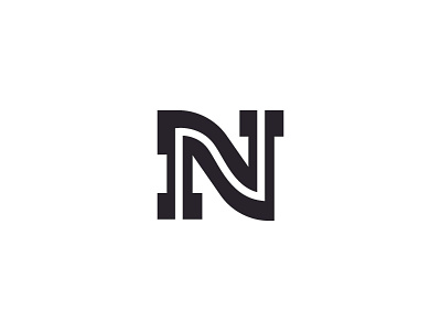Tech News Platform digital letter logo modern monogram n negative space news newsfeed platform tech type