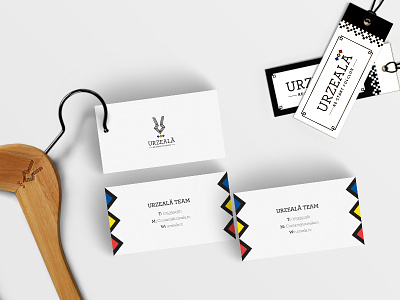 Urzeala Rebranding apparel branding businesscards fashion logo rebranding streetwear tags