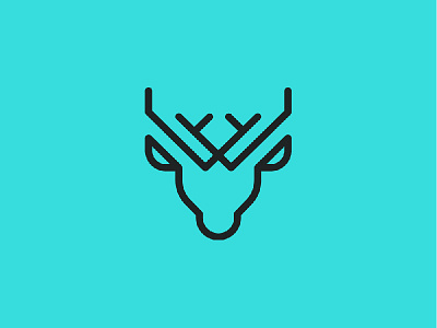 Crosswork Concept 2 animal branding crosswork deer logo recruiting sales stag visual identity