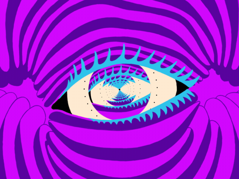 Inward / Confusion (loop) cel animation cycle eyes frame by frame gif illustration loop motion motion graphics sick